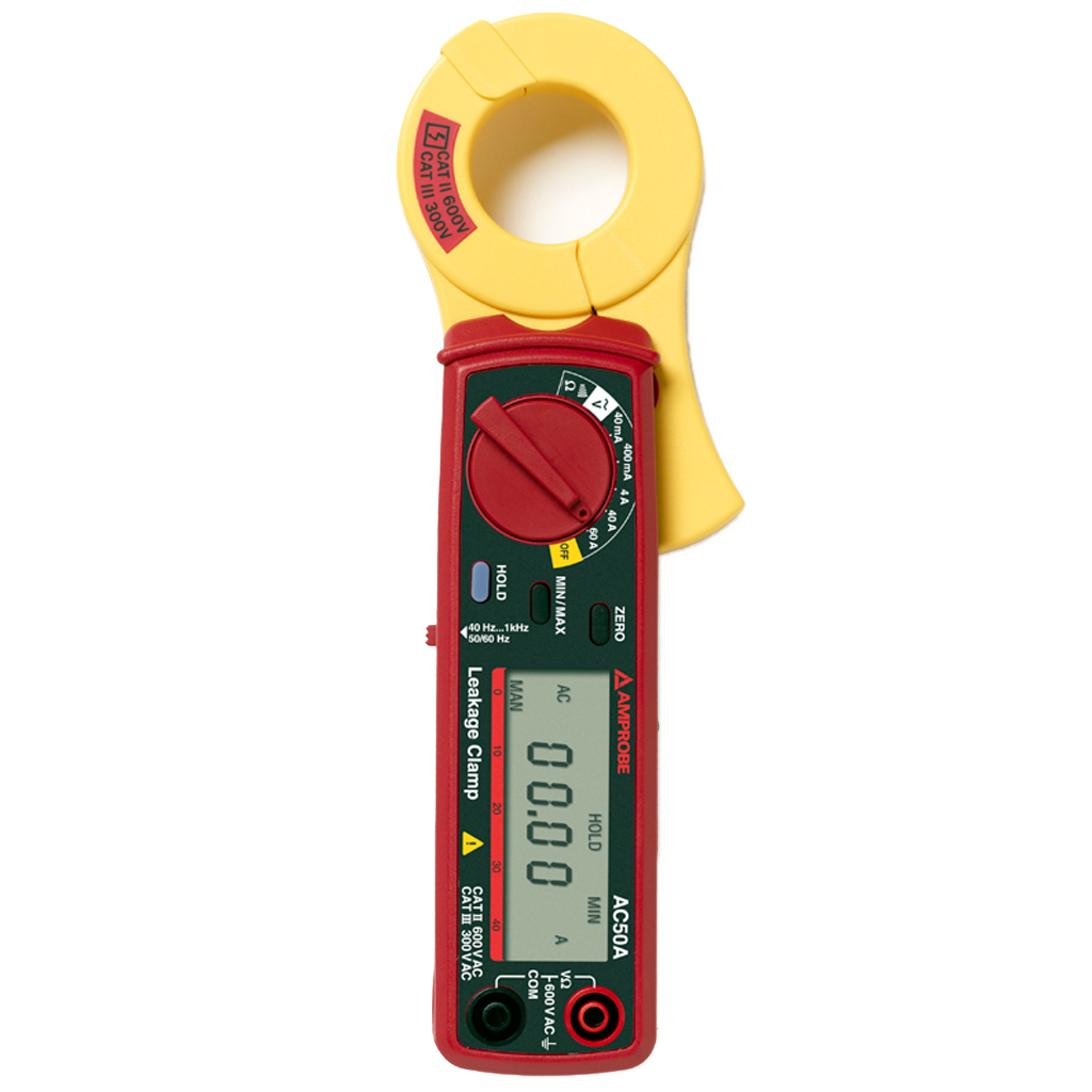 AC50A AC Leckstromzange. 60 A. Zangenöffnung 30 mm